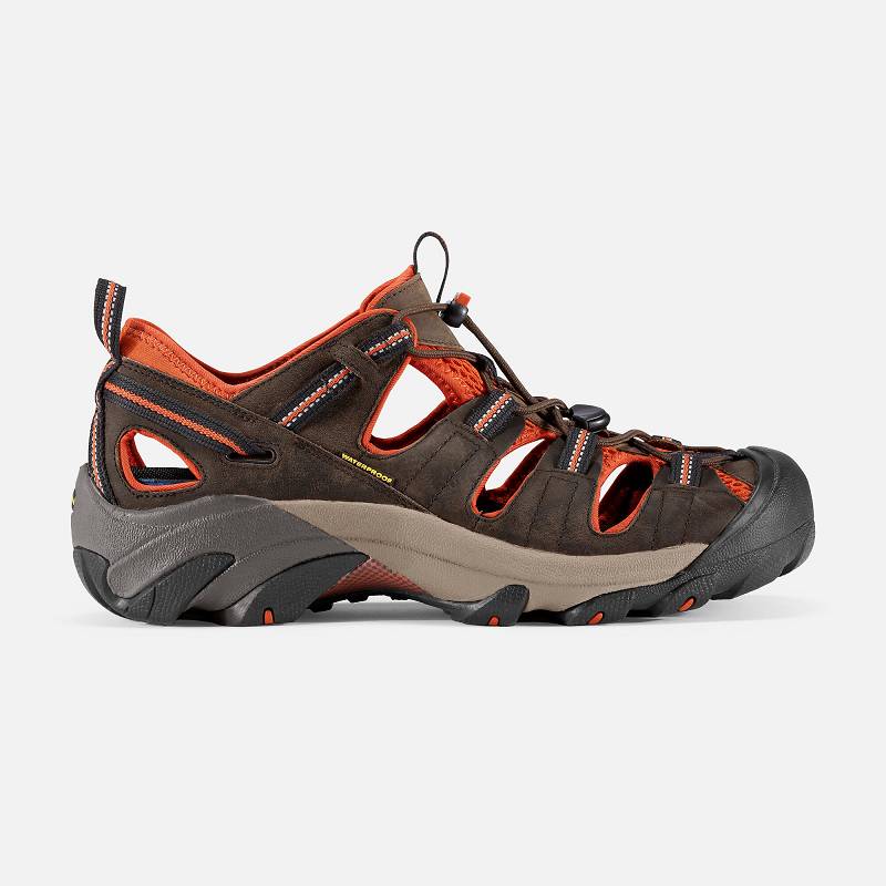 Keen Arroyo II Trekkingsandalen Herren DE-38694 Black Olive/Bombay Brown - Keen Herrenschuhe Braun /